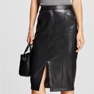 WHOWHATWEAR Black pencil Skirt